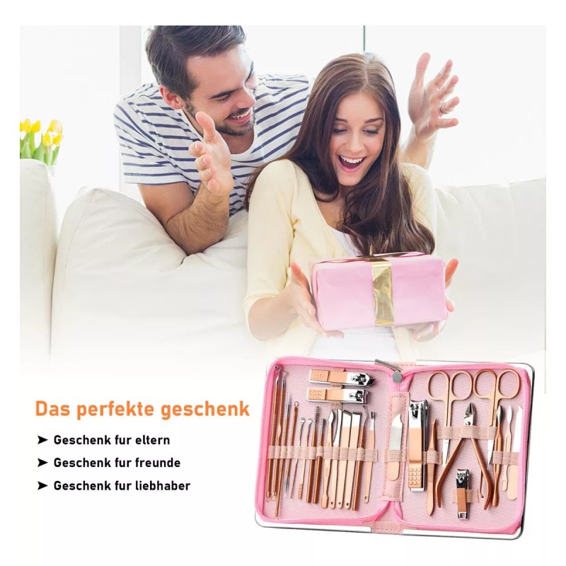 Dokpav 26 Pcs Manicura Y Pedicura Kit De Manicure Set