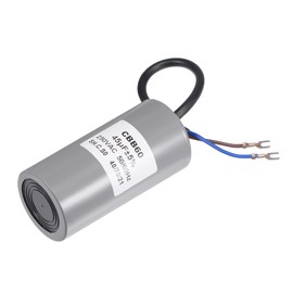 MECCANIXITY CBB60 Run Capacitor 45uF 250V AC 2 Wires 50/60Hz Cylinder Motor Running Capacitor 104x50mm with Terminal for Air Compressor Water Pump