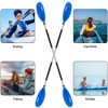 Four Sections Detachable Adjustable Kayak Paddles Aluminum Alloy Shaft Paddle