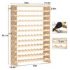 SogesHome Wine Rack Wood Storage Rack Stand, 120 Bottles Holder,