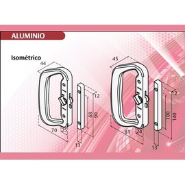 Jaladera Para Ventana Puerta Y Cancel Phillips 444 CHADK