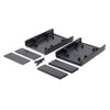 BusBoard Prototype Systems KIT-1593L Box+PCB, Black ABS Plastic Box, with