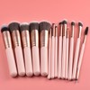 YJ-Anyue Makeup Brushes Pink wooden Makeup Brushes Set Premium Synthetic