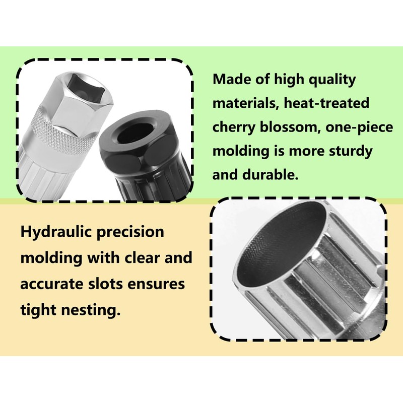 ZoeTekway Pack of 2 Bicycle Cassette & Sprocket Remover Tool,