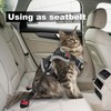 Upgraded Car Cat Harness and Leash for Walking, Adjustable Soft