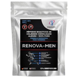 Renovamen Péptidos Bioactivos Colágeno Hidrolizado 100 Puro Polvo Fórmula Desarrollada Específicamente Hombres Grande