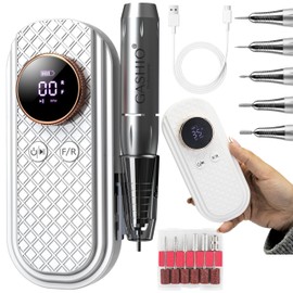 GASHIO® Nagelfräser Kabellos | Maniküre Pediküre Set Kabellos | Nail Drill 50W | Elektrische Nagelfeile | Nagelfräser für Gelnägel | Freser fuer gelnägel | Nagelmaschine für nägel 35,000u/MIN