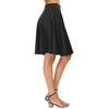 EXCHIC Women's Casual Stretchy Flared Skater Skirts Basic A-Line Pleated