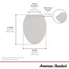 American Standard 5055A65C.020 Vormax Contemporary Elongated Toilet Seat with TriVantage,