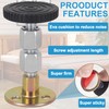 Alpinleux 2 Pack Headboard Stoppers for Wall, Adjustable Bed Stoppers