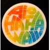 Aloha HAWAII STICKER ALOHA  4” THICK VERY BEAUTIFUL GLOSSY THICK OUTDOOR USE.