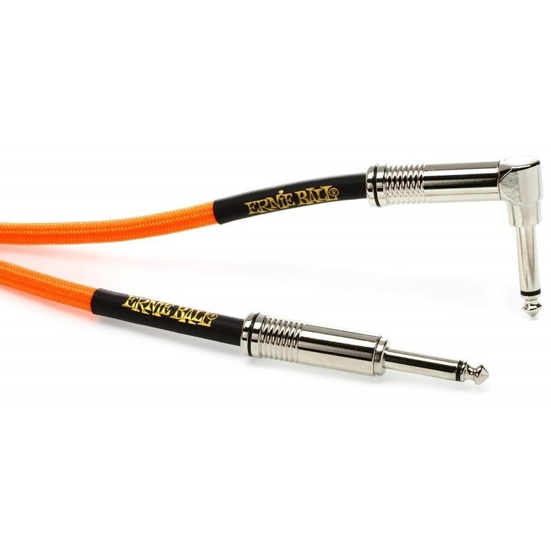 Ernie Ball - Cable trenzado para instrumentos, recto/acodado, 5,4 m,