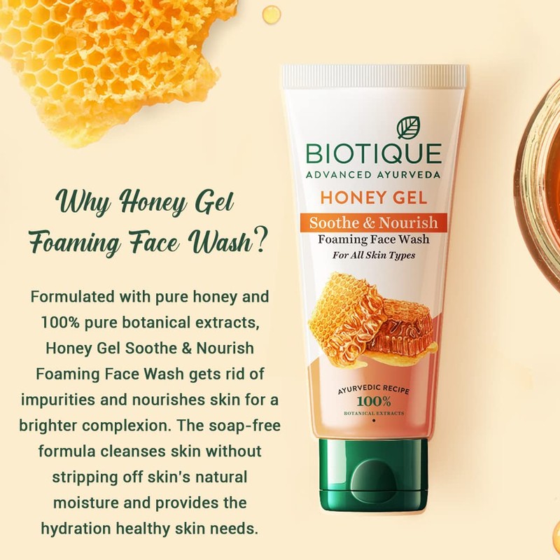 Biotique Organic Honey Gel Refreshing Foaming Face Wash 150 ml