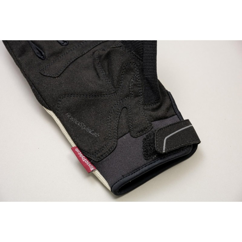 RossoStyleLab(ロッソスタイルラボ) バイク用 グローブ 春夏モデル プロテクションメッシュグローブ ブラック/ヴィンテージレッド Lサイズ レディース RSG365