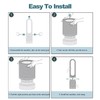 HEPA Filter Replacement Compatible with Dyson HP01 HP02 HP03 DP01