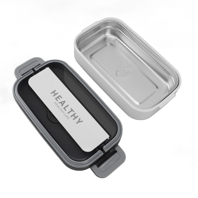 Bento Lunch Box 316 Stainless Steel 700ml Capacity Leakproof Microwave