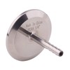 DERNORD 1.5" Tri Clamp to 0.5" Hose Barbed Adapter SUS304