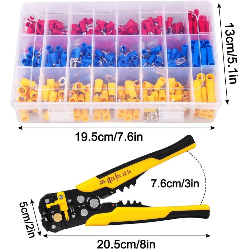CYLBAQ Crimper Plier Set, AWG24-10 Wire Crimping Tool, Wire Cutting