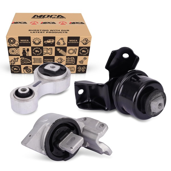 MOCA 3PCS Engine Motor & Transmission Mount Set Compatible with