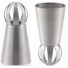 Yoshikawa SJ2646 3D Crown Base, Silver, 3 pcs