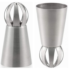 Yoshikawa SJ2646 3D Crown Base, Silver, 3 pcs