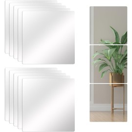 MEESOGA Frameless Full Length Long Wall Mirrors 20×20cm
