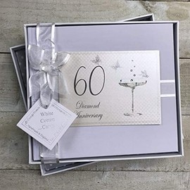 60th Diamond Anniversary, Guest Book, Champagne Glasses