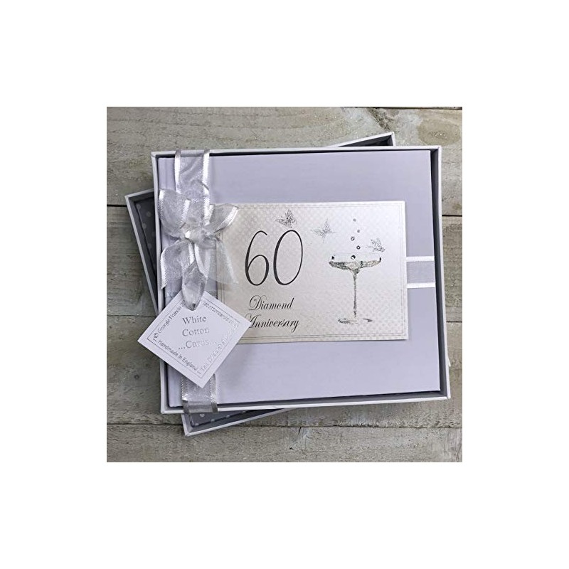 60th Diamond Anniversary, Guest Book, Champagne Glasses
