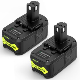 KEATFE 2 Packs RB18L50 18V 8000mAh Lithium Battery Compatible with Ryobi 18V BPL-1815 BPL-1820G BPL1820 BPL18151 P102 P103 P104 P105 P107 P109 P122 Cordless Power Tools