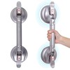 HEINSY 17inch Suction Shower Grab Bar, Portable Shower Handle Bar