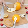Stainless Steel Citrus Zesting Tool with Ergonomic Grip - Lemon