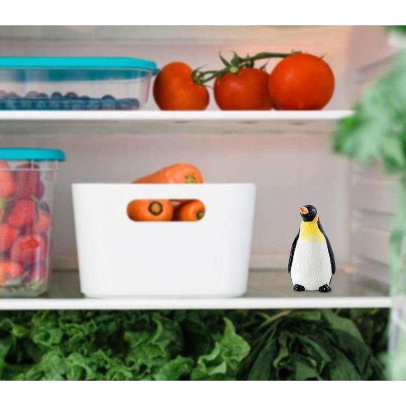 dgudgu Penguin Baking Soda Holder For Fridge Ceramic Baking Soda