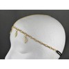 Gold Tone Hair Jewelry Accessory Head Dress Piece Multi Chain