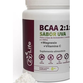 Bcaa 211 Sabor Uva  Cont. 500 Gr  Recuperación Muscular Uva
