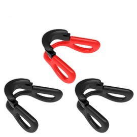 Well-aimed Replacement Nose Pads Compatible with Pit Viper The XS Youth Sunglasses, Comfortable Soft Rubber Nose Piece - Black*2 + Red