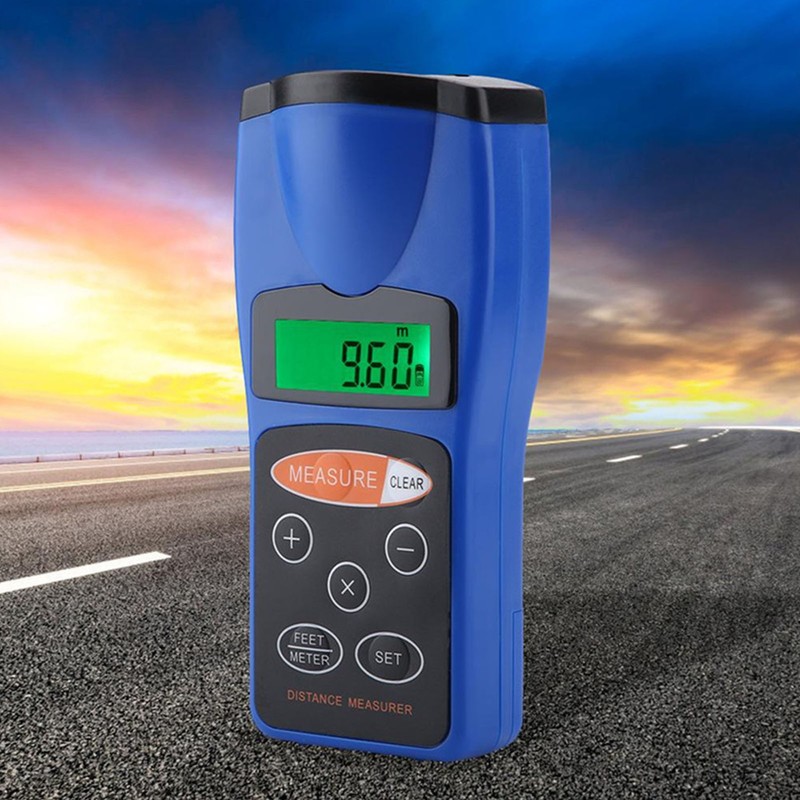Laser Distance Meter Multifunction 2‑60ft Handheld Portable Digital Laser Distance