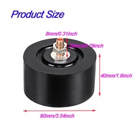 Anti Vibration Pad Air Conditioner Base,Noise Reduction and Shock Absorption Bracket,Upgraded Air Conditioner Shock Pad Thickened Floor Bracket,4 Packs (Rubber Round - Diameter 9cm)