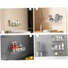 BOBOZHONG Suction Cup Storage Stand, Rectangular Storage Shelf, Bathroom Storage