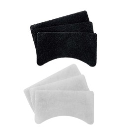 Ovente 1.5 Liter Electric Deep Fryer FDM1501BR Charcoal and Oil Vapor Replacement Filter Set Pack of 3, White and Black ACPFDM1503