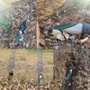 2Pcs 4 Inch Green Angled Drain Grate Yard Drain, Yard