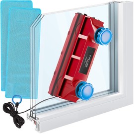 Tyroler Bright Tools - Limpiacristales Magnético The Glider D-3 AFC - Limpiador de Ventanas para Interior y Exterior | Acristalamiento Simple o Doble 2-28 mm / 0.08"-1.1" | Potencia de Imán Ajustable