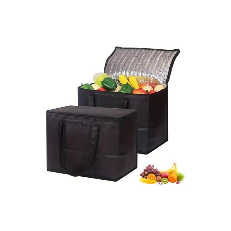 Bolsa Térmica 2 PCS - Aislante Reutilizable, Plegable para Comida
