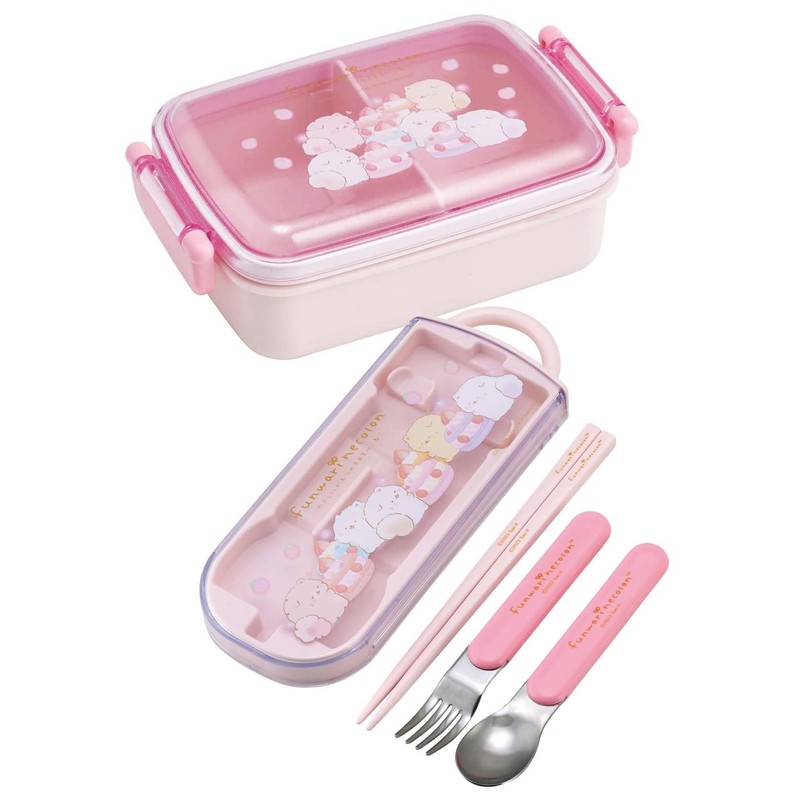Skater TACC2AG-A Trio Set Chopsticks Spoon Fork Fluffy Nekoro Children's