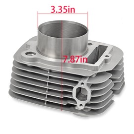 HANQI Motorcycle 83mm Cylinder Head Piston Set with Gaskets for Yamaha YFM350 for Warrior 350 for Raptor 350 for Grizzly 350 for Big Bear 350 for Bruin 350，For YAMAHA YFM350 83MM。