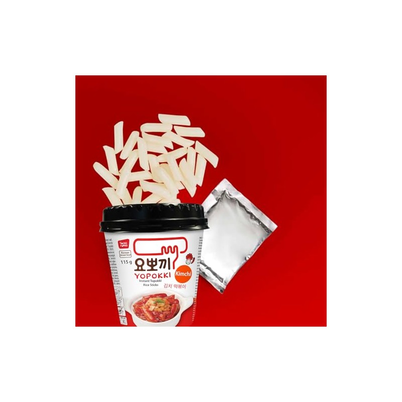 YOPOKKI - Instant Topokki Kimchi - 1 X 115 GR