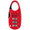 Lock L21M20PT Candado de combinación programable para maleta, rojo, 25