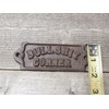 Midwest Craft House CAST Iron Bullshit Corner Rustic Sign