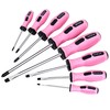 FASTPRO 8-Piece Pink Magnetic Screwdrivers Set with 4 Phillips and