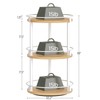 YATINEY 3-Tier Lazy Susan Organizer, Rotating Spice Rack, Spinning Organizer,