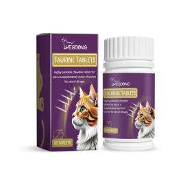 Yegbong Compound Taurine Tablets For Cats Nutritional Supplement Multi-Dimensional Taurine Tablets For Cats